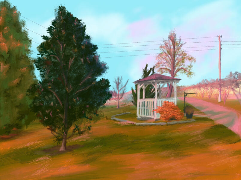 Sean Godfrey, "Ladiga Trail", 2022. Digital.