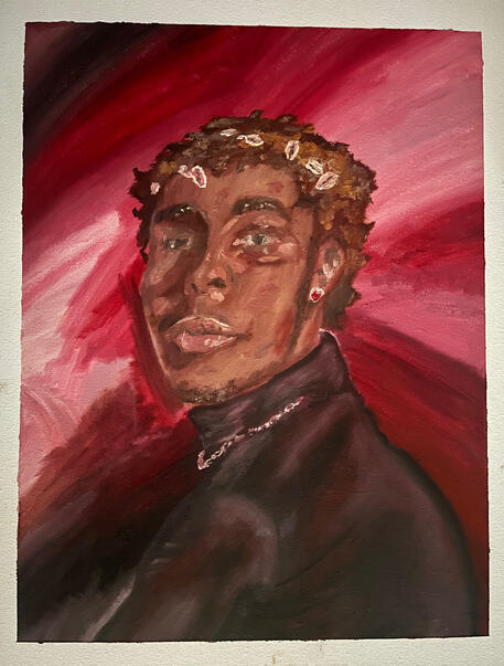 Sean Godfrey, "self", 2021. Oil on canvas.